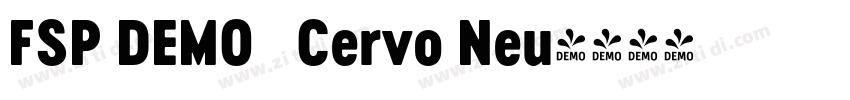 FSP DEMO   Cervo Neu字体转换